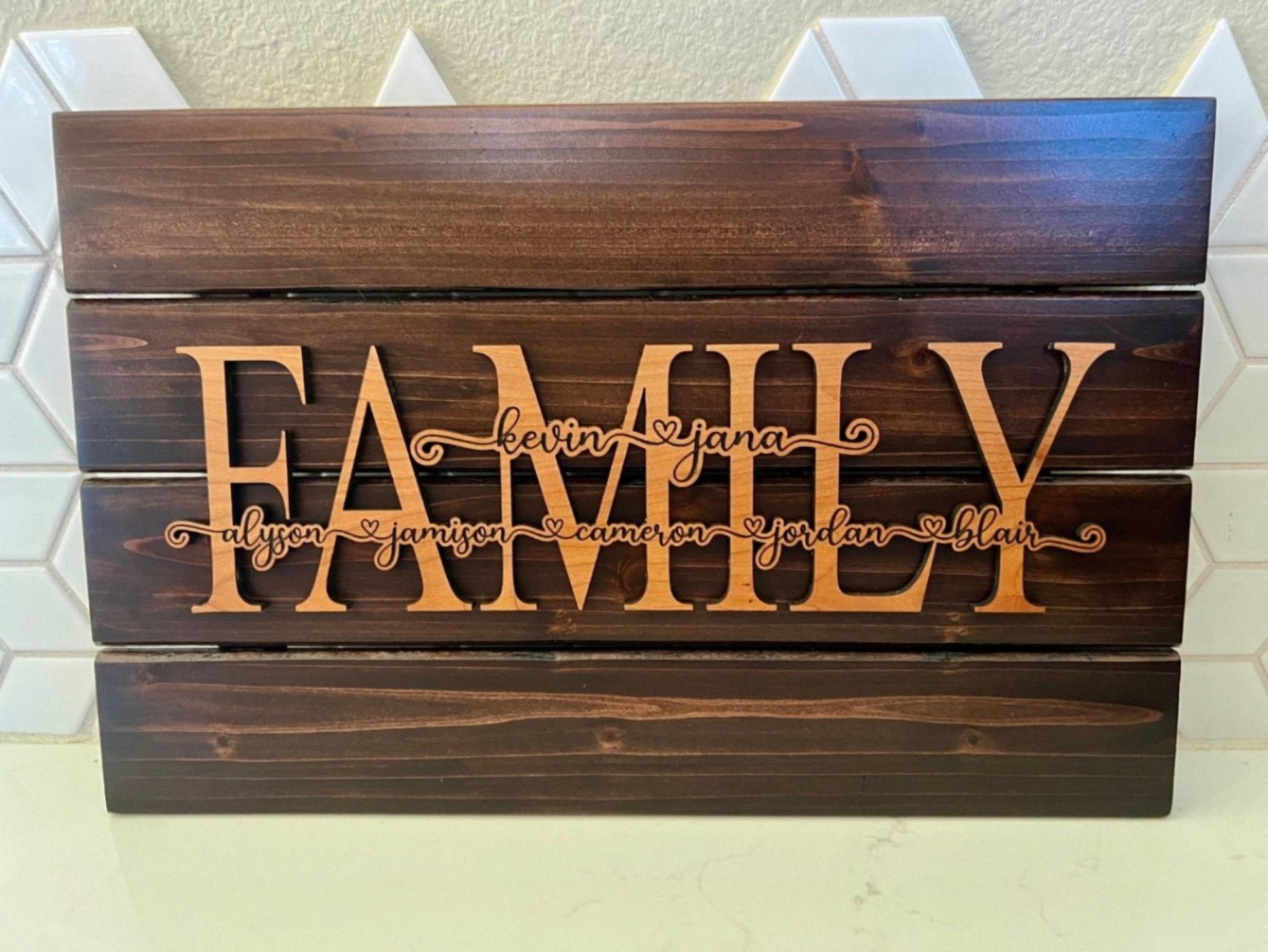 Pallet Style Family Sign