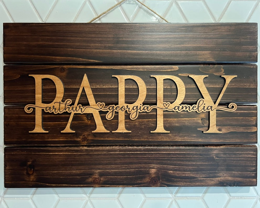 Pallet Style Family Signs